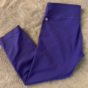 Purple cute Capri fabletics leggings